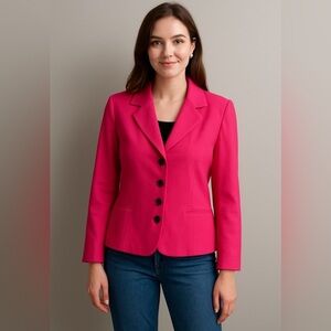 Miss Dorby Vintage Pink button down blazer